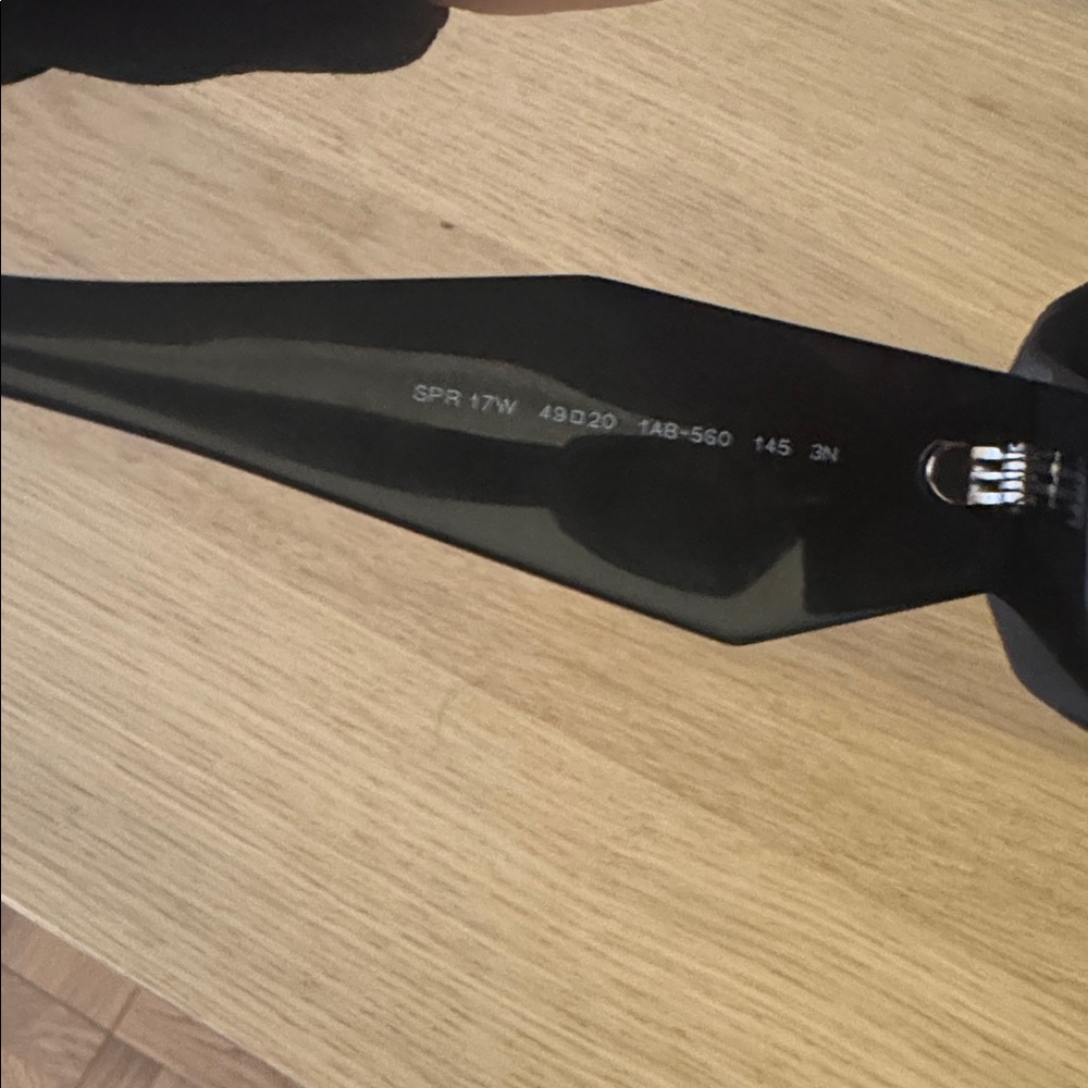 Prada 51mm Rectangular Black Sunglasses - image 5